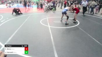 130 lbs 2nd Place - Eli Bency, Colorado Outlaws vs Jason Hemsath, Goldman War