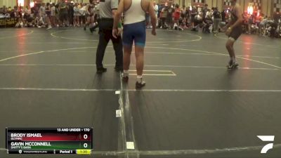 170 lbs Semifinal - Brody Ismael, Olympic vs Gavin McConnell, Smitty`s Barn