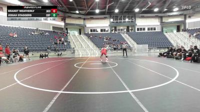 165 lbs 4th Wrestleback (16 Team) - Josiah Staggers, Coffee vs Brandt Weatherly, Jackson County