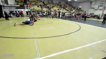126 lbs Consi Of 8 #2 - Braxton Crittenden, Sequoyah Tahlequah JH vs Porter Chaney, Vinita JH