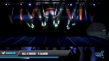 All 4 Cheer - 5 Alarm [2021 L5 Senior Coed - D2 Day 2] 2021 ACP Cash Bash Championship