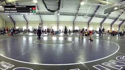 184 lbs Cons. Round 1 - Roth Powers, Boilermaker RTC vs Tyson Clear, Edinboro-Unattched