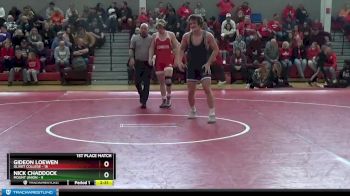 184 lbs Finals (2 Team) - Nick Chaddock, Mount Union vs Gideon Loewen, Olivet College