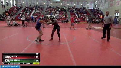 145 lbs Quarterfinal - Jessica Cook, Sparkman vs Kaelyn Coburn, Auburn