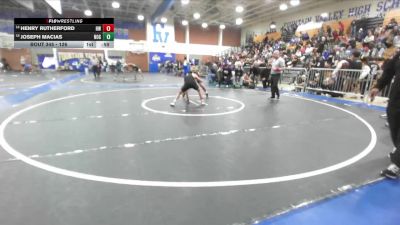 126 lbs Cons. Round 2 - Henry Rutherford, Harvard-Westlake vs Joseph Macias, Nogales