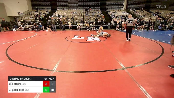 97 lbs Rr Rnd 7 - Bennett Ferraro, Keystone Cowboys vs Jaxon Sgrulletta ...