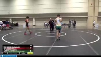 155 lbs Round 2 (6 Team) - Cameron Glowach, Backyard Boyz Blue vs Albert Manzini, Doral Academy/Maximum Performance