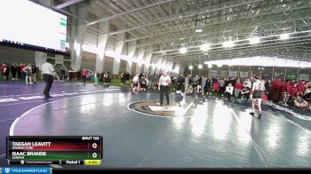 106 lbs Champ. Round 2 - Taegan Leavitt, Spanish Fork vs Isaac Brande, Jordan