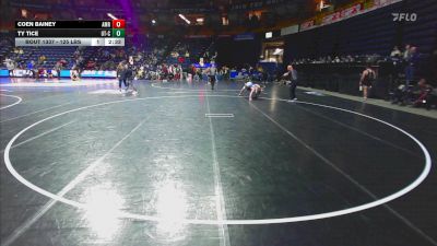 125 lbs Consi Of 16 #2 - Coen Bainey, American vs Ty Tice, Chattanooga