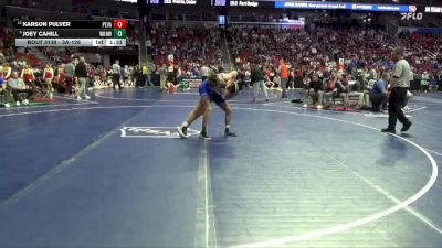3A-126 lbs Champ. Round 2 - Joey Cahill, Waukee Northwest vs Karson Pulver, Pleasant Valley