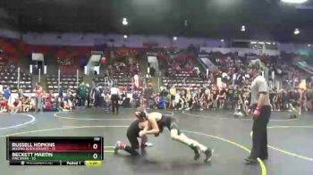 110 lbs Semis & 1st Wrestleback (8 Team) - Beckett Martin, Pine River vs Russell Hopkins, Belding Black Knights