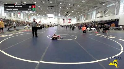 52 lbs 3rd Place Match - Xzonnah Hawkins, Club Not Listed vs Maven Weber, Phoenix Youth Wrestling Club