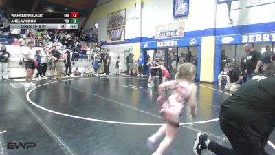 49 lbs Consi Of 8 #2 - Warren Walker, Raw vs Axel Wisdom, Victory Youth Wrestling