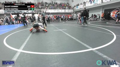 110 lbs Semifinal - Elliott Schmidt, Broken Arrow Wrestling Club vs Zayne Chappell, Tulsa Blue T Panthers