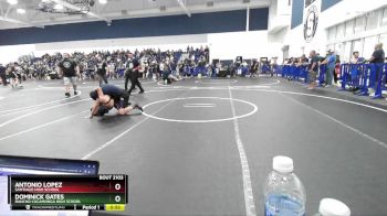 150 lbs Cons. Round 1 - Dominick Gates, Rancho Cucamonga High School vs Antonio Lopez, Santiago High School