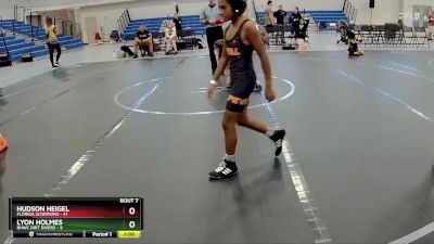 76 lbs Round 3 (6 Team) - Hudson Heigel, Florida Scorpions vs Lyon Holmes, BHWC Dirt Divers