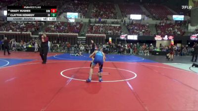 85 lbs Champ. Round 2 - Grady Hughes, Worland Wrestling Club vs Clayton Kennedy, Eastside United