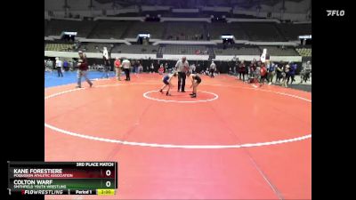 National 3-5 68 3rd Place Match - Kane Forestiere, Poquoson Athletic Association vs Colton Warf, Smithfield Youth Wrestling