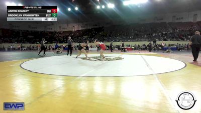 150 lbs Consi Of 16 #1 - Aspen Beatley, Davis vs Brooklyn Vanhowten, Westmoore Wresting