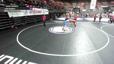 86 lbs Cons. Quarters - Jason Valencia, Club Lucha Wrestling vs Leon Murphy