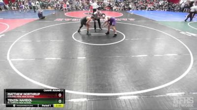 192 lbs Champ. Round 2 - Matthew Northrup, College Park High School vs Tenzin Namdol, El Cerrito High School