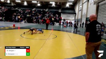 92-100 lbs 3rd Place Match - Damaris Vargas, Greater Heights vs Brooklyn Simpson, Kansas Young Guns Wrestling Cl