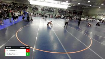 125 lbs Cons. Round 3 - Camden Caufield, Roy Wrestling Club vs Thomas Johnson, Salem Hills