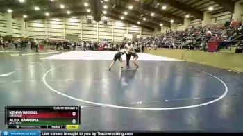 125 lbs Champ. Round 2 - Kenya Wiggill, Syracuse vs Aleia Baarsma, Hillcrest