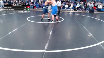 230-243 lbs Round 1 - Hudson Zabel, Lincoln East vs Luis Ortiz, Lincoln North Star