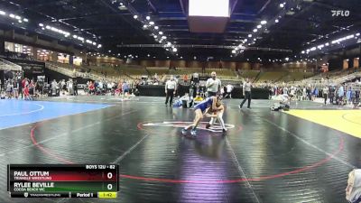 82 lbs Semifinal - Paul Ottum, Triangle Wrestling vs Rylee Beville, Cocoa Beach WC