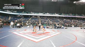 5A - 126 lbs Semifinal - Katie Lloyd, Southeast Alamance vs Ariana Alvarez-Bruno, Smoky Mountain High School