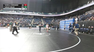 7A - 132 lbs Semifinal - Isabella Hernandez, Jack Britt High School vs Lindley Ziglar, Hickory Ridge High School