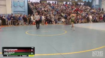 132 lbs Champ. Round 1 - Alec Baxley, St Marks H S vs Nick DiTomasso, St Georges Tech HS