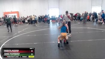 50/55/60 Round 2 - Madilyn Jackson, Eastside Youth Wrestling vs Agnes McSweeney, Lexington Youth Wrestling