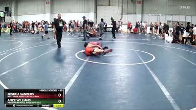 85 lbs Cons. Round 2 - Anze Williams, Meridian Maniacs Wrestling Clu vs Joshua Sanders, Red Cobra Wrestling Academy