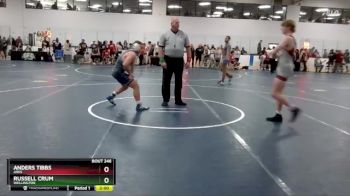 135 lbs Champ. Round 2 - Anders Tibbs, Ares vs Russell Crum, Wellington