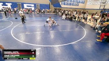 60 lbs Cons. Semi - Maxwell Motta, Northside Wrestling Club vs Chase Chelewski, Colorado Outlaws