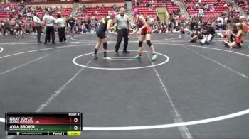 135 lbs Round 3 (6 Team) - Gray Joyce, Queens Of Mayhem vs Ayla Brown, Midwest Misfitz Black