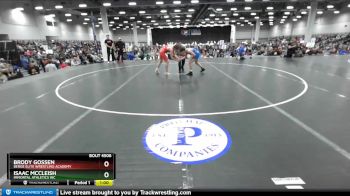 120 lbs Cons. Round 2 - Brody Gossen, Berge Elite Wrestling Academy vs Isaac McCleish, Immortal Athletics WC