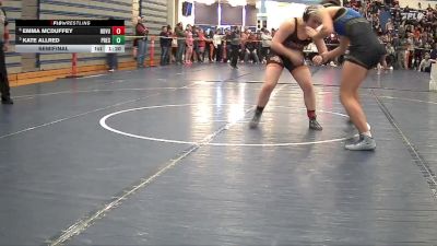 155 lbs Semifinal - Emma McDuffey, Ridgevue High School vs Kate Allred, Preston High School