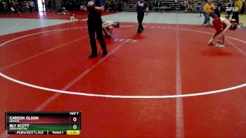 110 lbs Cons. Round 3 - Carson Olson, Benson vs Bly Scott, Worthington
