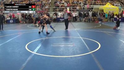 122 lbs Cons. Round 4 - Lucas Carney, Springfield Wrestling Club vs Coltyn Hood, Cambridge