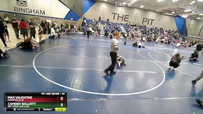 53 lbs Cons. Round 2 - Max Valentine, Evanston Elite vs Camden Balliett, Roy Wrestling Club