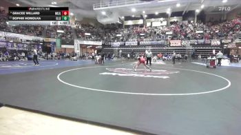 145 lbs Champ. Round 1 - Sophie Homolka, Ellsworth HS vs Gracee Willard, Mound City- Jayhawk Linn Hs