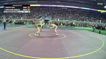 D1-120 lbs Champ. Round 1 - John David Quinlan, Rochester Adams vs Griffin Tibai, Temperance Bedford