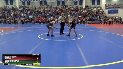 113 lbs Cons. Round 2 - Connor Craw, Niles vs Danny Auth, Berkshire