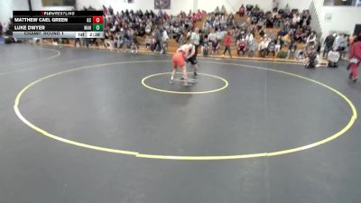 184 lbs Champ. Round 1 - Luke Dwyer, Manchester vs Matthew Cael Green, Georgetown (KY)