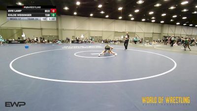 75 lbs Rr Rnd 1 - Avie Lamp, Mojo K-6 vs Khloe Weisinger, Team Washington K-6