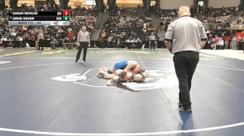 145 lbs 3rd Place Match - Addie Grubb, Manchester Valley vs Sarah Mohler, Boonsboro