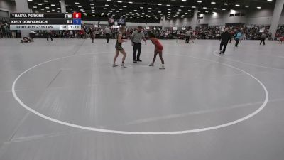 115 lbs Champ. Rd Of 32 - Raeya Perkins, Team Tulsa Wrestling Club vs Kiely Domyancich, Illinois